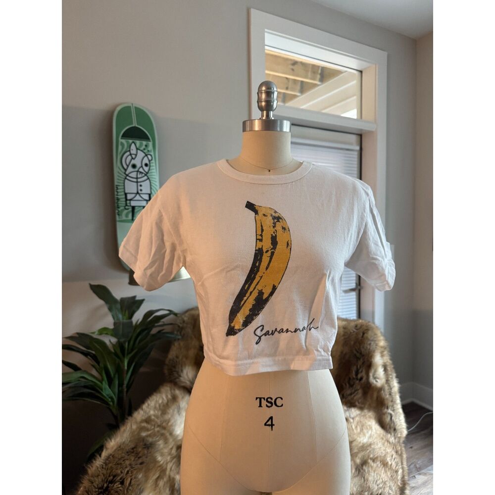 Champion Savannah Banana Graphic Crop Tee